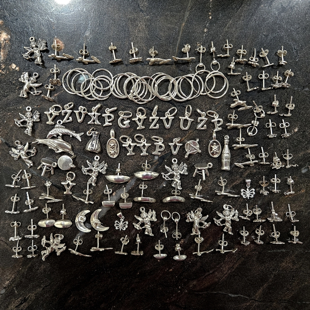 925 Sterling Silver Wearable or Scrap 100g Vintage Taxco 220 pc 3 Troy oz melt E